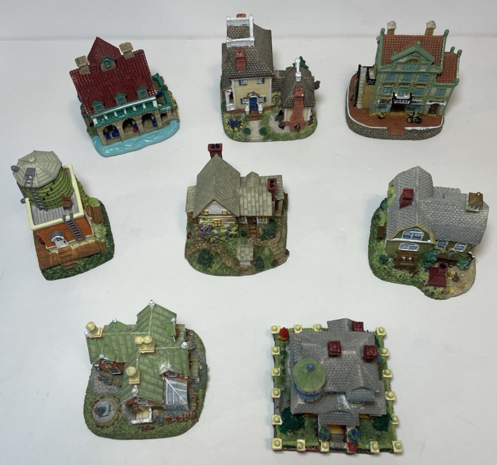 Liberty Falls Americana Lot 8 Mini Buildings Houses 1998 No Boxes Clean